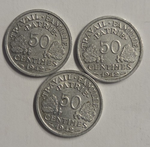 Stück centimes 1942 - 3, 50