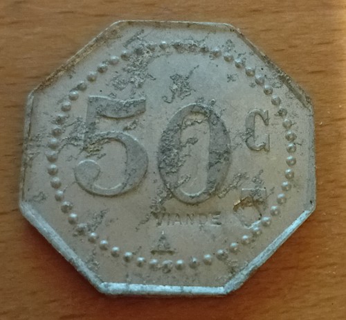 Centime jeton de - 50,