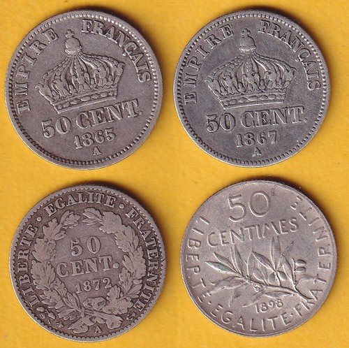 Frankreich x 50 - 4, centimes
