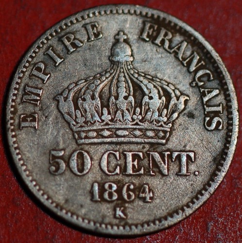 Frankreich centimes 1864 k - 50,