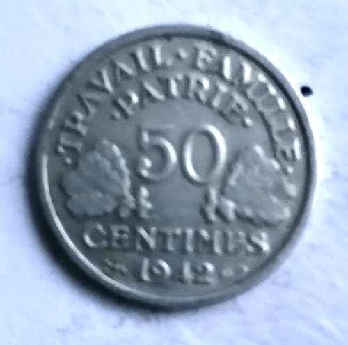 Frankreich centimes 1942 - frankreich,