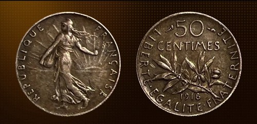 Frankreich centimes 1918 - frankreich, 50