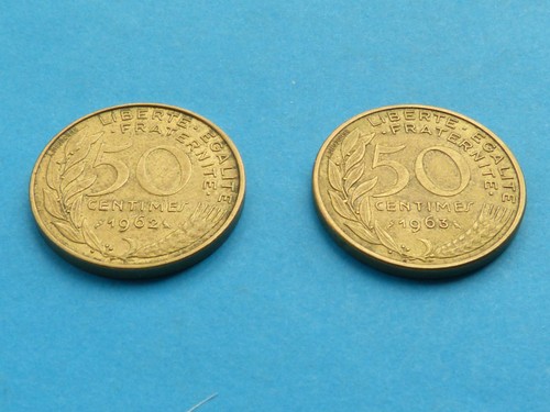 Centimes 1962 1963 - centimes,