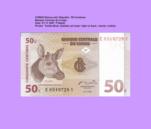 Kongo congo 50 centimes - ,