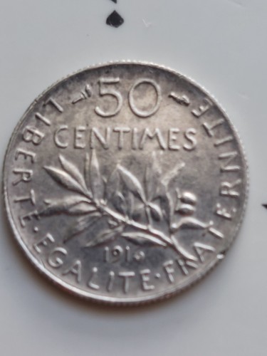 Centimes 1916 silber 625 - ,