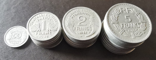 Frankreich centimes 2 5 - 50, centimes/1/2/5