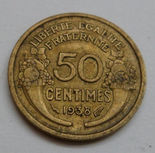 Frankreich centimes 1938 - 50,